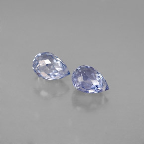 캐럿 천연 바이올렛 블루 사파이어 보석, 브리올레트, 5.5×3.9 mm, VS