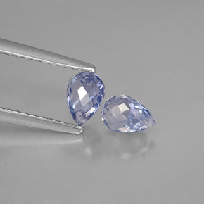 캐럿 천연 바이올렛 블루 사파이어 보석, 브리올레트, 5.5×3.9 mm, VS