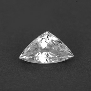 1.62캐럿 천연 화이트 사파이어, 트릴리언, 10×5.7 mm, VVS