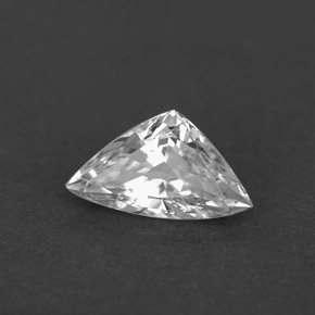 1.62캐럿 천연 화이트 사파이어, 트릴리언, 10×5.7 mm, VVS