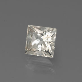 1.49캐럿 천연 노란빛 화이트 사파이어, 스퀘어, 5.9×5.8 mm, VVS-VS