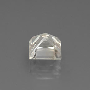 1.49캐럿 천연 노란빛 화이트 사파이어, 스퀘어, 5.9×5.8 mm, VVS-VS