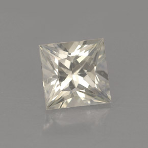 1.56캐럿 천연 라이트 옐로우 사파이어, 스퀘어, 6×5.9 mm, VVS-VS