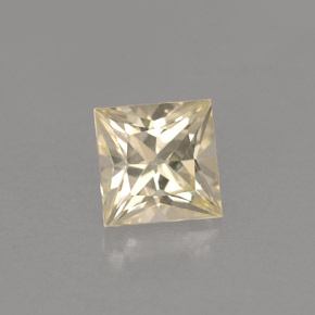1.01캐럿 천연 라이트 골든 사파이어, 스퀘어, 5.2×5.2 mm, VVS-VS