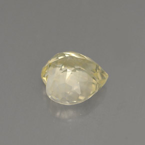1.53캐럿 천연 라이트 옐로우 사파이어, 하트 모양, 6.7×6.6 mm, VVS-VS