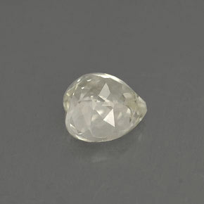 1.15캐럿 천연 라이트 옐로우 사파이어, 하트 모양, 6.1×5.8 mm, VVS-VS