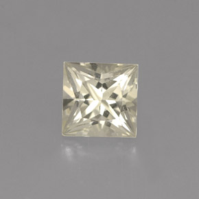 0.96캐럿 천연 라이트 옐로우 사파이어, 스퀘어, 5.2×5.1 mm, VVS-VS