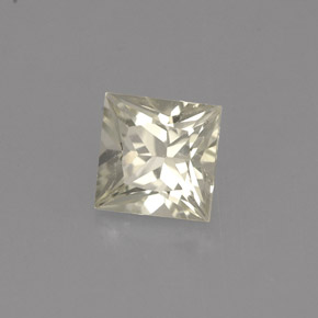 0.96캐럿 천연 라이트 옐로우 사파이어, 스퀘어, 5.2×5.1 mm, VVS-VS