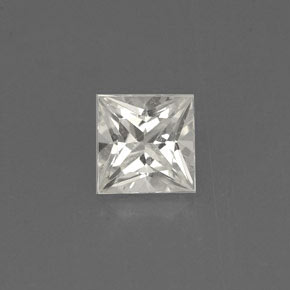 0.75캐럿 천연 라이트 옐로우 사파이어, 스퀘어, 4.8×4.7 mm, VVS-VS