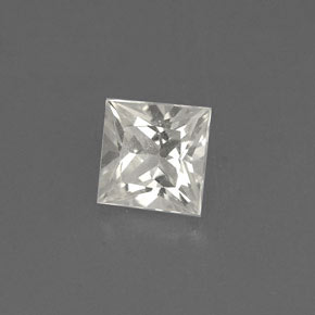 0.75캐럿 천연 라이트 옐로우 사파이어, 스퀘어, 4.8×4.7 mm, VVS-VS