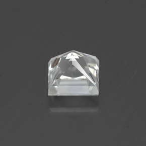 1.36캐럿 천연 화이트 사파이어, 스퀘어, 5.4×5.4 mm, VS