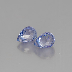 캐럿 천연 바이올렛 블루 사파이어 보석, 브리올레트, 4.9×3.5 mm, VS