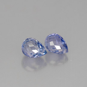캐럿 천연 바이올렛 블루 사파이어 보석, 브리올레트, 4.9×3.5 mm, VS