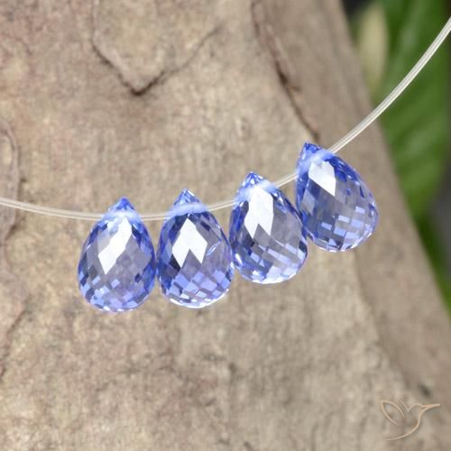 2.56캐럿 천연 바이올렛 블루 사파이어 보석, 브리올레트, VS