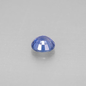 0.62캐럿 천연 콘플라워 블루 사파이어, 라운드 컷, 4.97 mm, VS