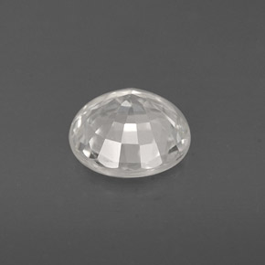 1.09캐럿 천연 화이트 사파이어, 라운드 컷, 6.27 mm, VS