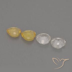 1.16캐럿 천연 멀티컬러 사파이어 보석, 하트 모양, 4.1×4 mm, VVS-VS