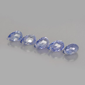캐럿 천연 바이올렛 블루 사파이어 보석, 브리올레트, 5.2×3.4 mm, VVS-VS