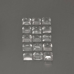 캐럿 천연 화이트 사파이어 보석, 스퀘어, 2.4×2.4 mm, VS