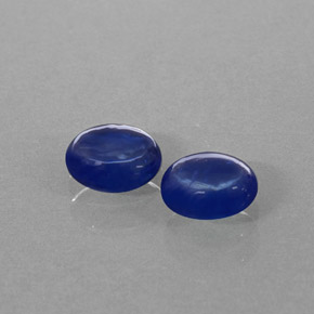 캐럿 천연 블루 사파이어 보석, 투명한, 5.2×4.3 mm, 투명/반투명