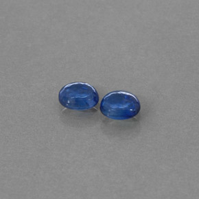 캐럿 천연 블루 사파이어 보석, 투명한, 5.1×4.2 mm, 투명/반투명