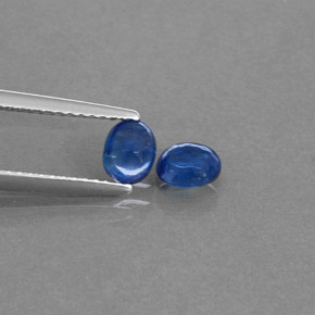 캐럿 천연 블루 사파이어 보석, 투명한, 5.1×4.2 mm, 투명/반투명