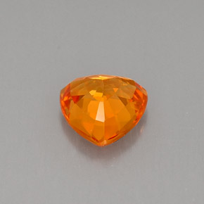 0.78캐럿 천연 만다린 오렌지 사파이어, 트릴리언, 5.5×5.5 mm, VS