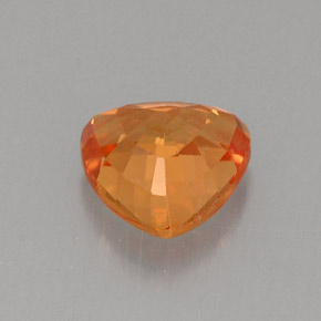 0.93캐럿 천연 만다린 오렌지 사파이어, 트릴리언, 5.6×5.6 mm, VVS-VS