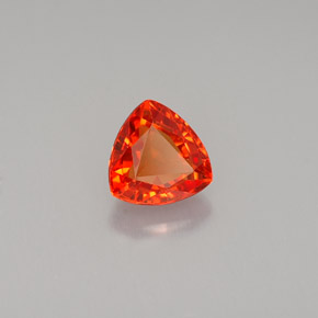 0.80캐럿 천연 붉은빛 오렌지 사파이어, 트릴리언, 5.5×5.4 mm, VVS-VS