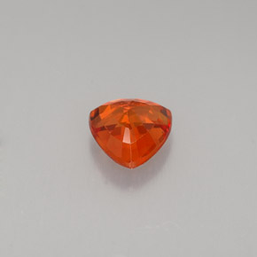 0.80캐럿 천연 붉은빛 오렌지 사파이어, 트릴리언, 5.5×5.4 mm, VVS-VS