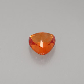 0.97캐럿 천연 만다린 오렌지 사파이어, 트릴리언, 5.5×5.4 mm, VS