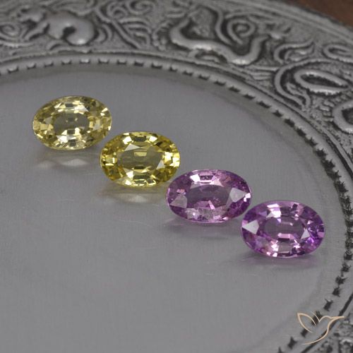 2.15캐럿 천연 멀티컬러 사파이어 보석, 타원형 컷, 5.8×3.9 mm, VVS-VS