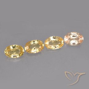 2.12캐럿 천연 멀티컬러 사파이어 보석, 타원형 컷, 5.9×4 mm, VVS-VS
