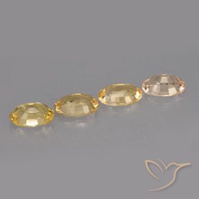 2.12캐럿 천연 멀티컬러 사파이어 보석, 타원형 컷, 5.9×4 mm, VVS-VS