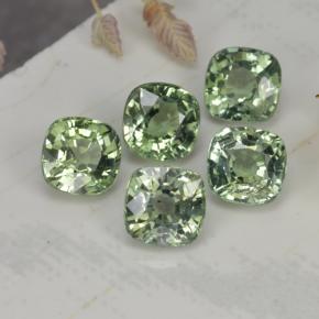 2.51캐럿 천연 Forest Green    사파이어 보석, 쿠션 컷, 4.4×4.3 mm, VVS-VS