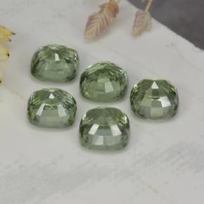 2.51캐럿 천연 Forest Green    사파이어 보석, 쿠션 컷, 4.4×4.3 mm, VVS-VS