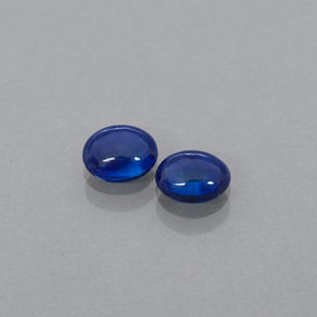 캐럿 천연 블루 사파이어 보석, 투명한, 5.1×4.1 mm, 투명/반투명