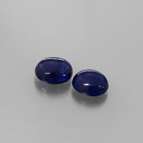 캐럿 천연 블루 사파이어 보석, 투명한, 5.2×4.2 mm, 투명/반투명