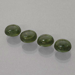 캐럿 천연 그린 사파이어 보석, 투명한, 7.1×5.3 mm, 투명/반투명