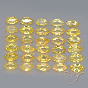 3.68캐럿 천연 골든 사파이어 보석, 마퀴즈, 4×2.1 mm, VVS-VS