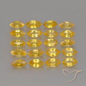 2.26캐럿 천연 골든 사파이어 보석, 마퀴즈, 4×2.2 mm, VVS-VS