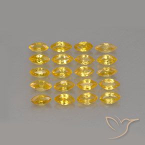 2.26캐럿 천연 골든 사파이어 보석, 마퀴즈, 4×2.2 mm, VVS-VS
