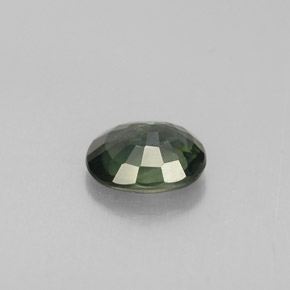 0.70캐럿 천연 블루 그린 사파이어, 타원형 컷, 5.8×4.9 mm, VS