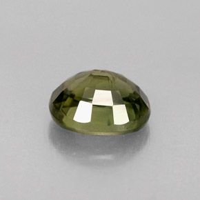 0.96캐럿 천연 골든 그린 사파이어, 타원형 컷, 6.1×5 mm, VS