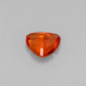 0.65캐럿 천연 만다린 오렌지 사파이어, 트릴리언, 5.5×5.5 mm, VVS-VS