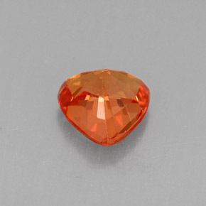 0.91캐럿 천연 만다린 오렌지 사파이어, 트릴리언, 5.7×5.6 mm, VVS-VS