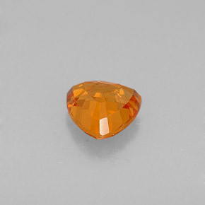 0.83캐럿 천연 만다린 오렌지 사파이어, 트릴리언, 5.6×5.5 mm, VVS-VS