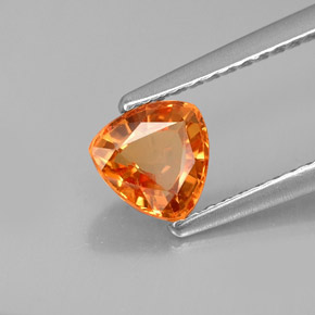 0.88캐럿 천연 오렌지 사파이어, 트릴리언, 5.7×5.6 mm, VVS-VS