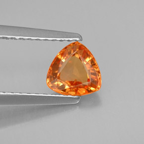 0.88캐럿 천연 오렌지 사파이어, 트릴리언, 5.7×5.6 mm, VVS-VS