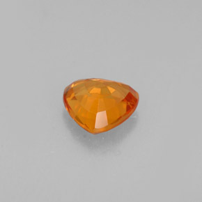 0.77캐럿 천연 만다린 오렌지 사파이어, 트릴리언, 5.6×5.5 mm, VVS-VS